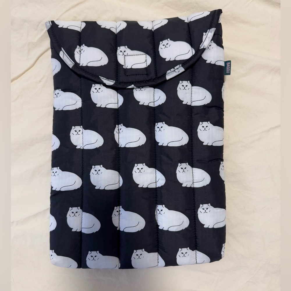 Baggu Fluffy Cat 13” Laptop Sleeve